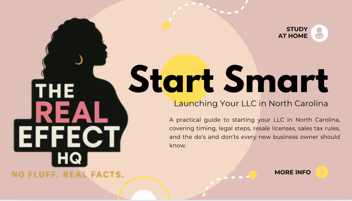 Start Smart- Starting an LLC In North Carolina